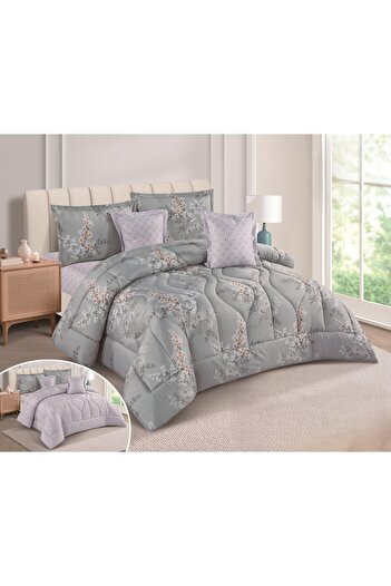 SNOOZYL Summer printed double bedspread with microfiber filling, size 170*220 cm
