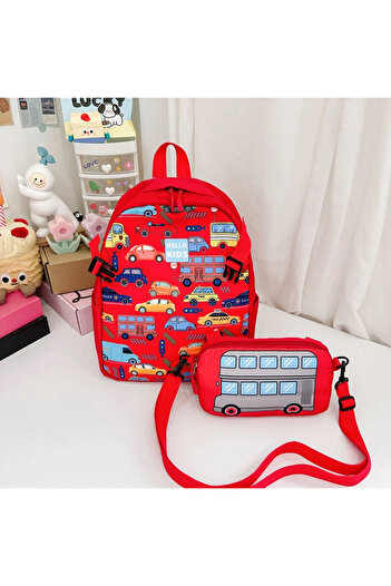 OEM Schoolbag and shoulder bag set for kindergarten, primary school, 35 x 28 x 12 cm, ZY-3812