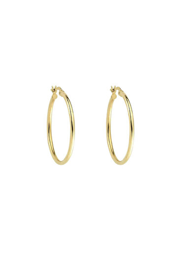 Bijuteria SORELLY 14k Gold Classic Hoops Earrings 2.2 cm