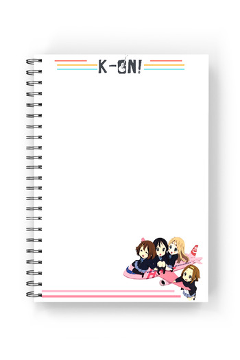 nihonwosekai 2 Pcs K on Anime A5 Size Spiral Notebook 50 Sheets K On!