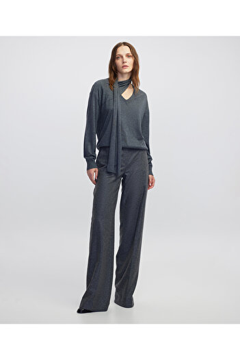 İpekyol V-Neck Knitwear with Scarf