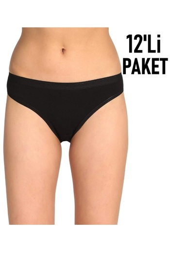 Özten Pack of 12 Luxury Lycra Non-Marking Bikini Panties Ozt12202