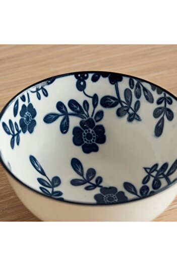 Generic Floret Koya Porcelain Serving Bowl - 11 cm