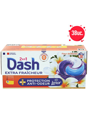 Dash X3 - DETERGENT CAPSULE 28BUC 2IN1 MONOI FLOWER