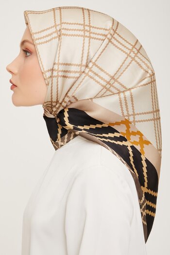 Armine Silk Scarf Nostalgia - 9040-41 Beige Sura