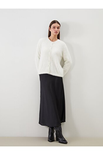 LC Waikiki Lcw Modest New Season Women's Crew Neck Knitwear Cardigan