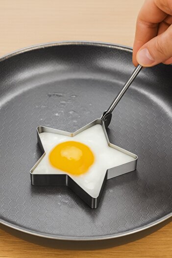 obrigado Egg Star Shaped Stainless Steel Omelet Mold, Omelette Mould for Pan