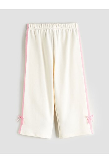 LC Waikiki LCW Kids YENİ SEZON Beli Lastikli Kız Çocuk 3 Iplik Kargo Pantolon