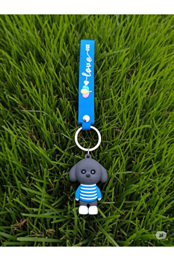 Ranüş Home Silicone Keychain with Cute Dog Figure