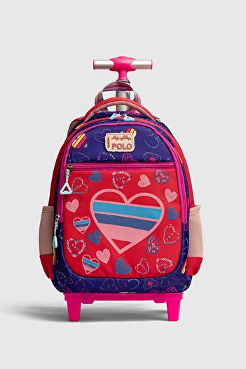 By Hakan My Polo 2075 Children's Orthopedic Backpack with Roller Mor