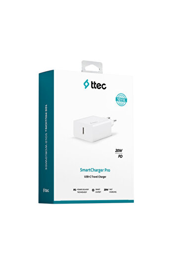 Ttec SmartCharger PD 20W Seyahat Hızlı Şarj Aleti