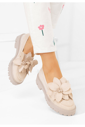 B T Shoes Loafers γυναικεια Camelea V2 μπεζ