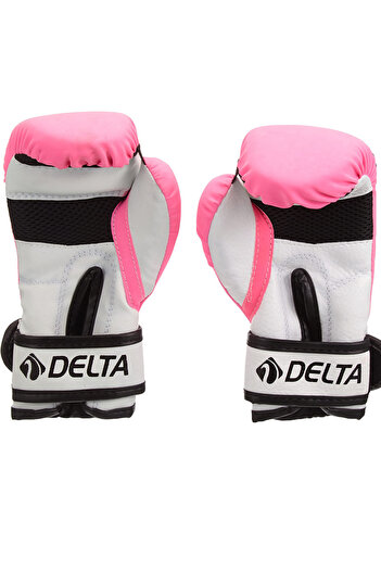 Delta Boxing Gloves Punch Pink 8 oz & 45–65 kg Kick Boxing, Muay Thai, Sparring Gloves for Athletes