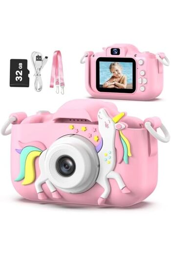 GooPow Kids Camera Toys for 3-8 Year Old Girls Boys, Children Digital Video Camcorder Camera with Ca