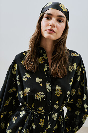 Manuka Patterned Cotton Shirt Aloha