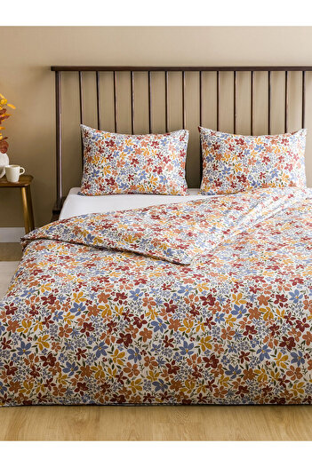 LC Waikiki Mixed Floral Printed Double Duvet Cover Set