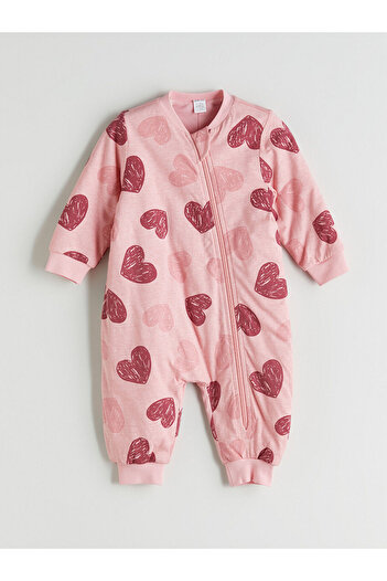 LC Waikiki LCW baby 1.6 Tog Bisiklet Yaka Uzun Kollu Kız Bebek Tulum