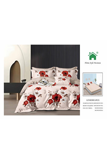 FIONNA.RO Fine Bed Linen With Elastic - Velvet Roses