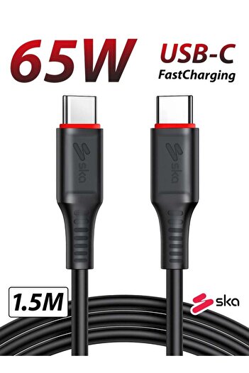 Ska Energy Line-II CC3500 USB-C to USB-C Charge Sync Cable Kevlar TPE 1.5M Black