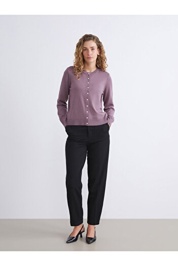 LC Waikiki Crew Neck Women's Knitwear Cardigan
