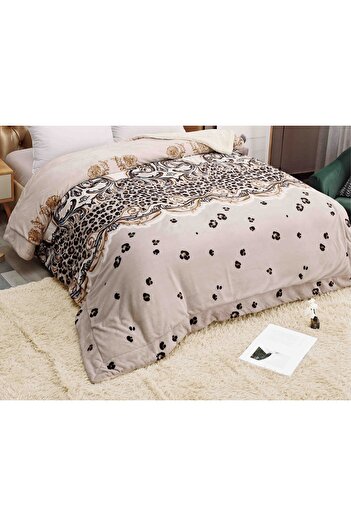 CHIRASO Cocolino CHIRASO Blanket, 200x230cm, Fur Inside, Double Bed, Colorful, Soft and Fluffy