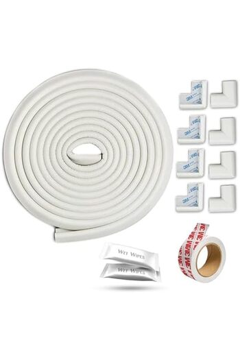 Generic BOLTIX Baby Proofing Edge & Corner Guards 6M(19.7ft Strip+8Corners)