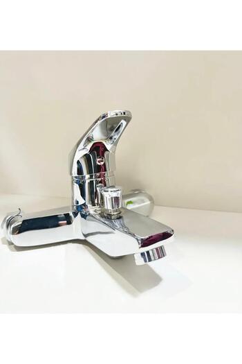 YDGR Dalyan Mix Bathroom Faucet Wall Mounted Stainless Chrome - Stylish and Modern Design