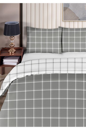 Evim Tual 100% Cotton Double Duvet Cover Set 200X220Cm Dark Gray