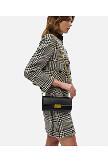 İpekyol Leather Look Bag with Metal Buckle