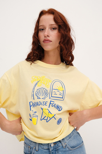 Addax Crew Neck Printed T-Shirt P10521