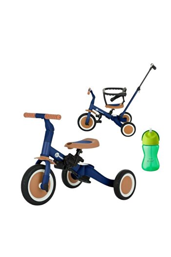 Petite&Mars Tricycle, Petite&Mars, Turbo, 5 in 1, Up to 25 kg, Blue + Straw Bottle, Green