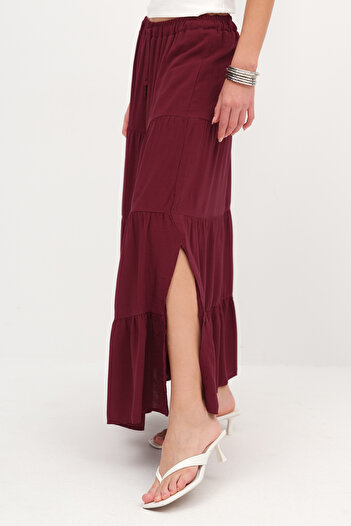 Addax Long Skirt with Elastic Waist E16250-J7