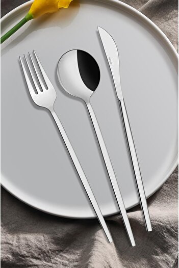 onon Sofrada Moda Mokka Model 3-Piece Cutlery Set