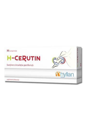 Hyllan Pharma H-Cerutin Nutritional Supplement, supports peripheral circulation, Hyllan Pharma, 30 tablets