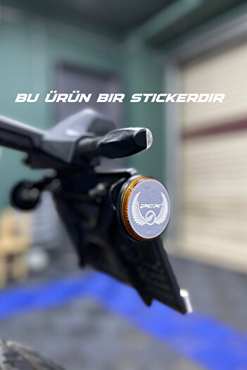 Banxtre 5Cmx5Cm Round Sticker Set (2 Pieces) for Honda Pcx Eyebrow Reflector