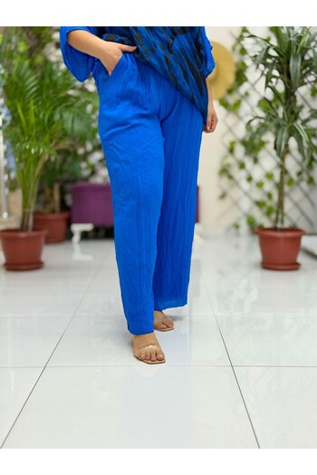 Punta Otantik Vl3015 High Waist Basic Voile Trousers Saks