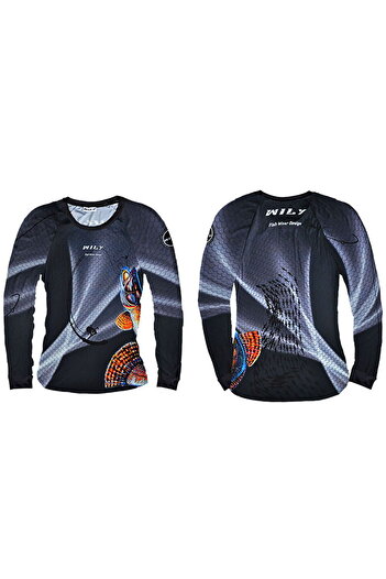 Wily Wear Uv T-Shirt Partition Gray m