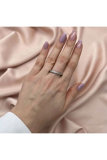 Bijuteria SORELLY Inel Argint Twisted cu Pietre Albe 15