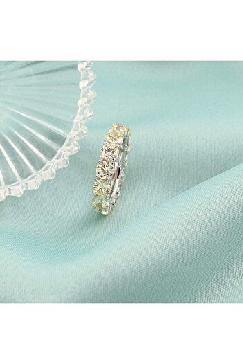 Bijuteria SORELLY Inel Argint Yellow Stone Round Tennis 17
