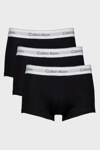 Calvin Klein , Set of boxer briefs in cotton blend with logo waistband - 3 pairs, Black, XL