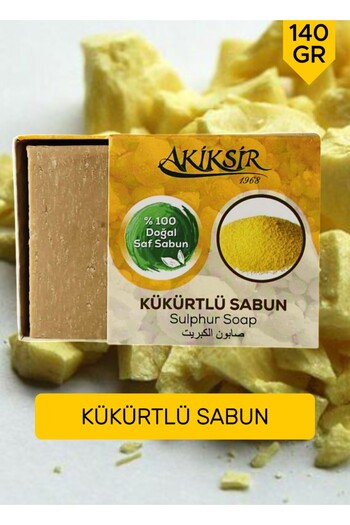 Akiksir Natural Sulfur Soap (140Gr)