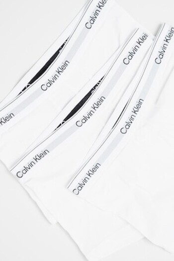 Calvin Klein , Set of boxers with logo waistband - 3 pairs, White, Optical White, XL