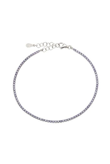 Bijuteria SORELLY Bratara Tennis Argint cu Pietre Zirconia Mov 2mm