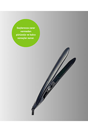 Kanonik Education 2025 series professional heat adjustable titanium plated hair straightener with digital display