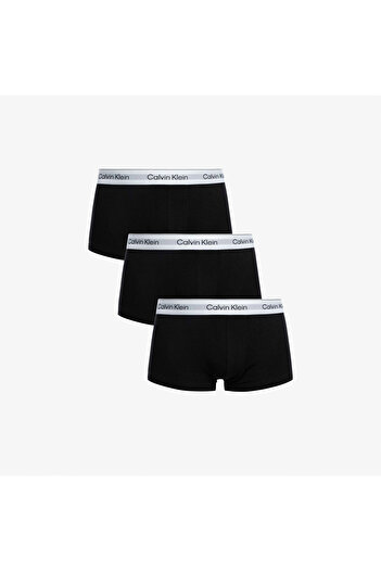 Calvin Klein Pánské černé boxerky Low Rise Trunk 3 Pack