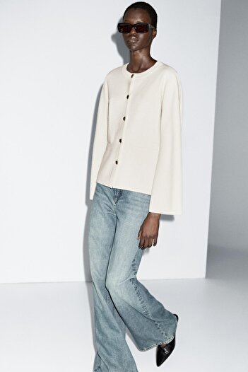 Massimo Dutti %100 yün triko hırka