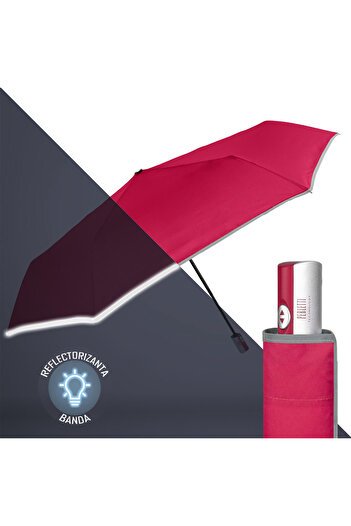 Perletti Automatic opening and closing rain umbrella, red
