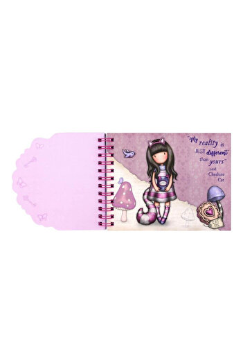 Santoro Gorjuss Cheshire Cat spiral notebook