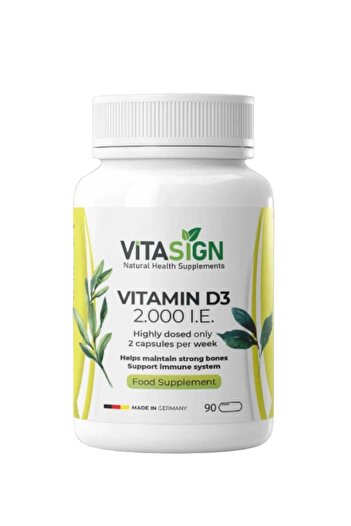 VITASIGN Premium Vitamin D3 2,000 IU, 90 Capsules – Bone & Immune System Support