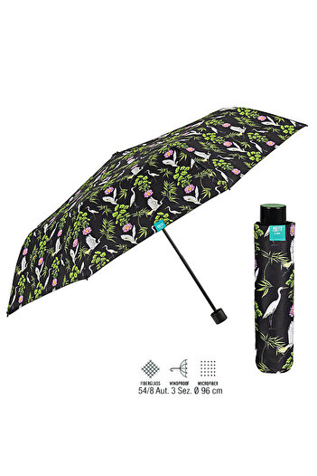 Perletti Botanica automatic folding rain umbrella